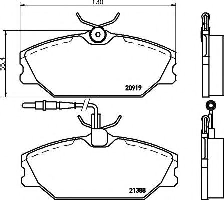 PAGID - T9033 - Комплект тормозных колодок, дисковый тормоз (Тормозная система)