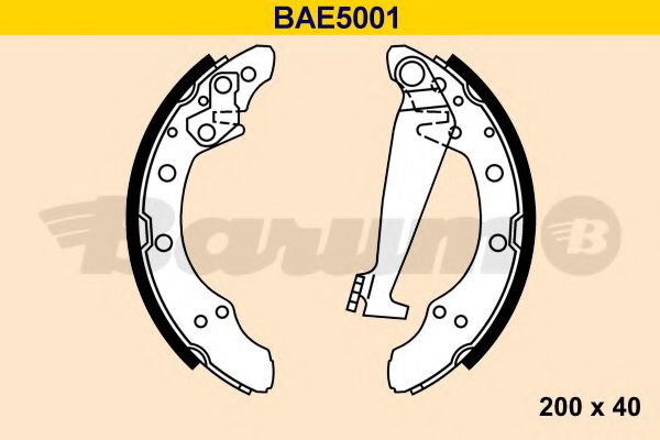 BARUM - BAE5001 - Комплект тормозных колодок (Тормозная система)