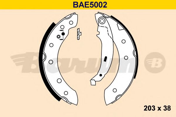 BARUM - BAE5002 - Комплект тормозных колодок (Тормозная система)