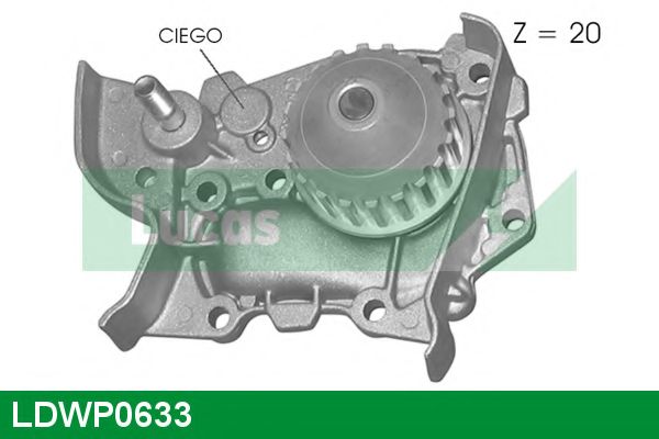 LUCAS ENGINE DRIVE - LDWP0633 - Водяной насос (Охлаждение)