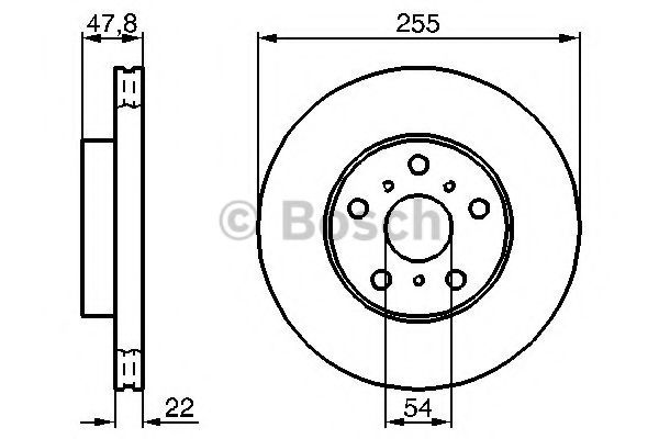 BOSCH - 0 986 478 295 - Тормозной диск