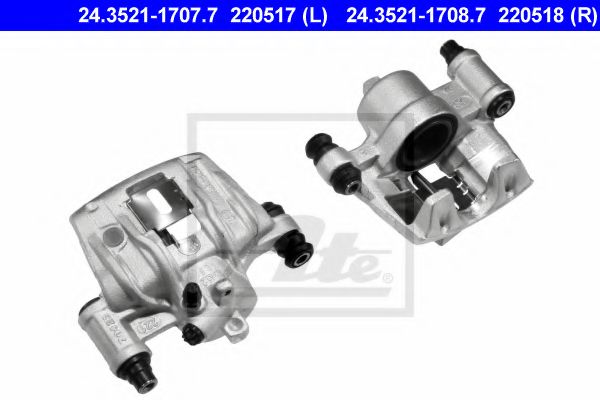 ATE - 24.3521-1708.7 - Тормозной суппорт (Тормозная система)