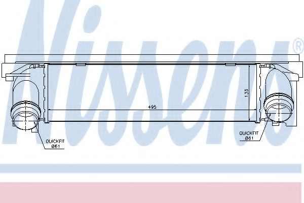 NISSENS - 96552 - Интеркулер (Система подачи воздуха)