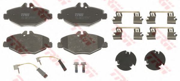TRW - GDB1542 - Комплект тормозных колодок, дисковый тормоз (Тормозная система)