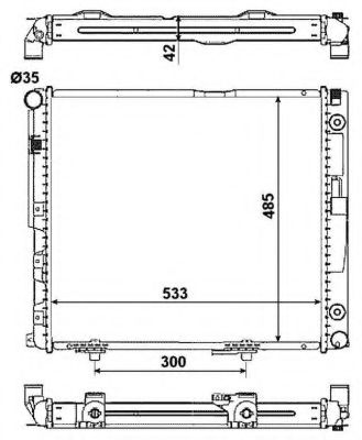 NRF - 516573 - Радиатор, охлаждение двигателя (Охлаждение)