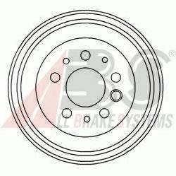 A.B.S. - 2403-S - Тормозной барабан (Тормозная система)