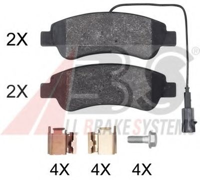 A.B.S. - 35067 - Комплект тормозных колодок, дисковый тормоз (Тормозная система)