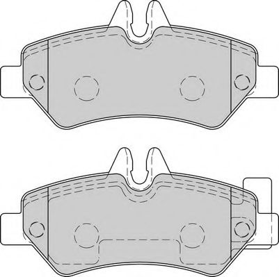 NECTO - FD7583V - Комплект тормозных колодок, дисковый тормоз (Тормозная система)