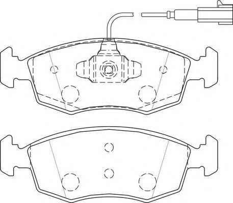 NECTO - FD7512A - Комплект тормозных колодок, дисковый тормоз (Тормозная система)