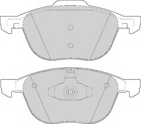 NECTO - FD7078A - Комплект тормозных колодок, дисковый тормоз (Тормозная система)