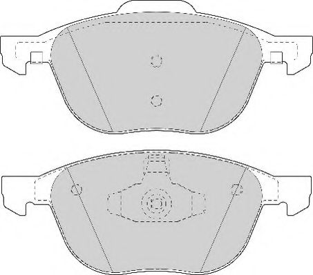 NECTO - FD7078N - Комплект тормозных колодок, дисковый тормоз (Тормозная система)