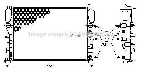 AVA QUALITY COOLING - MSA2341 - Радиатор, охлаждение двигателя (Охлаждение)