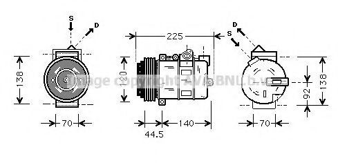 AVA QUALITY COOLING - MSAK369 - Компрессор, кондиционер