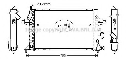 AVA QUALITY COOLING - OL2294 - Радиатор, охлаждение двигателя (Охлаждение)