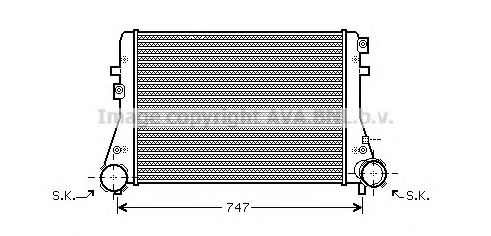 AVA QUALITY COOLING - VWA4227 - Интеркулер (Система подачи воздуха)