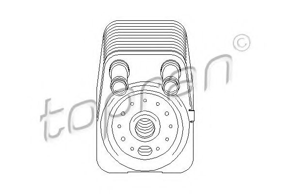 TOPRAN - 112 203 - масляный радиатор, двигательное масло (Смазывание)