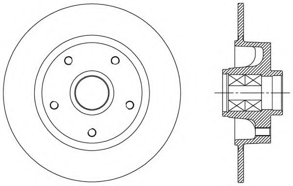 OPEN PARTS - BDA2515.30 - Тормозной диск (Тормозная система)