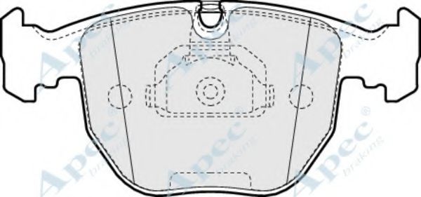 APEC BRAKING - PAD948 - Комплект тормозных колодок, дисковый тормоз (Тормозная система)