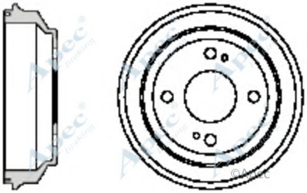 APEC BRAKING - DRM9129 - Тормозной барабан (Тормозная система)