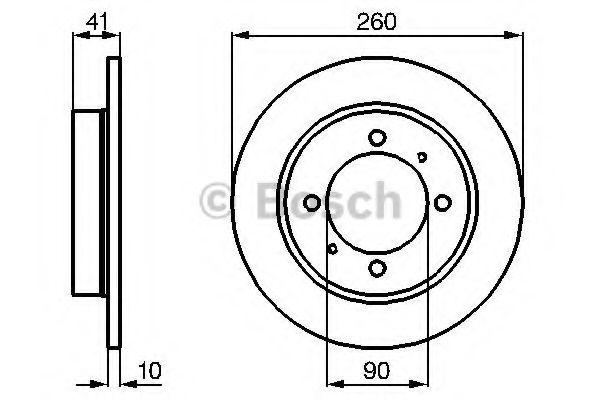 BOSCH - 0 986 478 898 - Тормозной диск (Тормозная система)