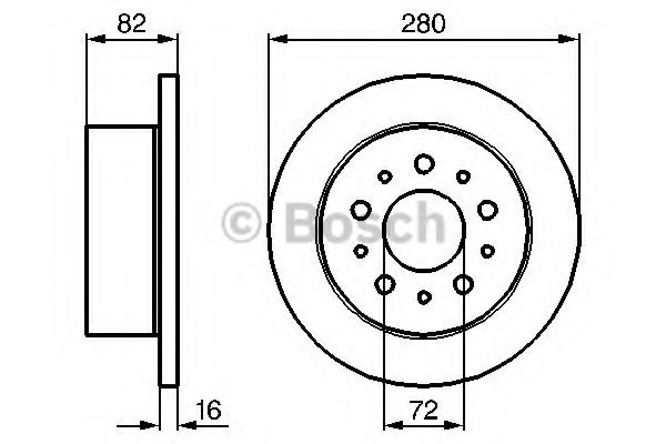 BOSCH - 0 986 479 065 - Тормозной диск (Тормозная система)