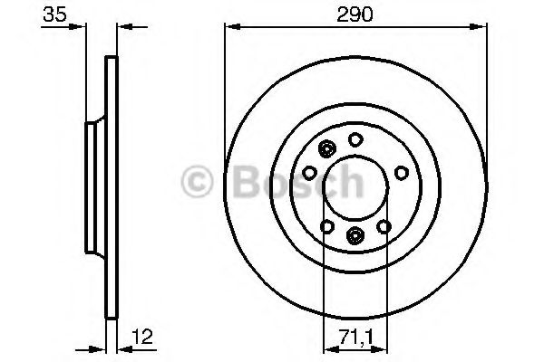 BOSCH - 0 986 479 194 - Тормозной диск (Тормозная система)