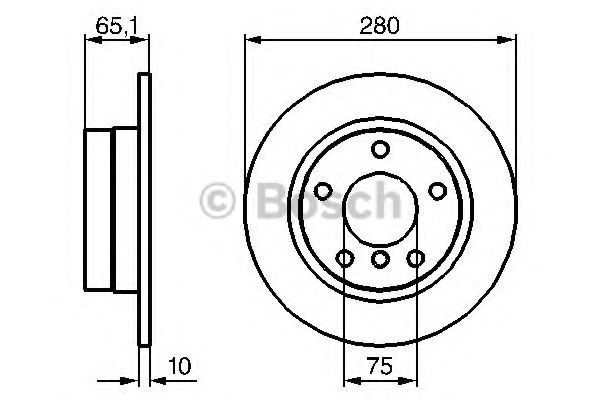 BOSCH - 0 986 479 217 - Тормозной диск (Тормозная система)