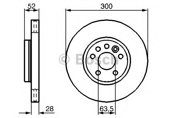 BOSCH - 0 986 479 261 - Тормозной диск (Тормозная система)