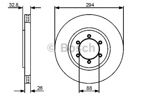 BOSCH - 0 986 479 416 - Тормозной диск (Тормозная система)