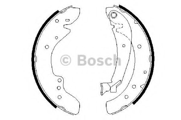 BOSCH - 0 986 487 521 - Комплект тормозных колодок (Тормозная система)