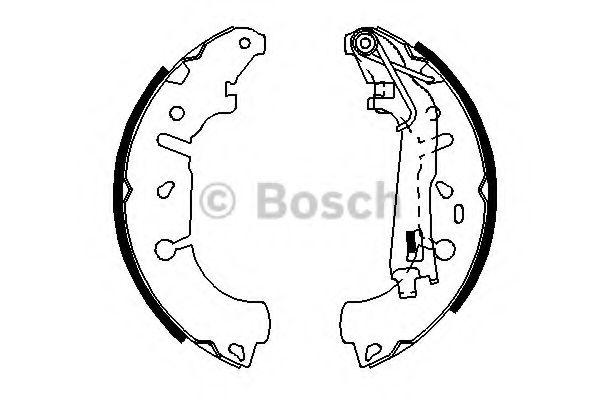 BOSCH - 0 986 487 703 - Комплект тормозных колодок (Тормозная система)