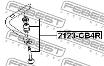 FEBEST - 2123-CB4R - Тяга / стойка, стабилизатор (Подвеска колеса)