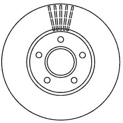 JURID - 562251J - Тормозной диск (Тормозная система)