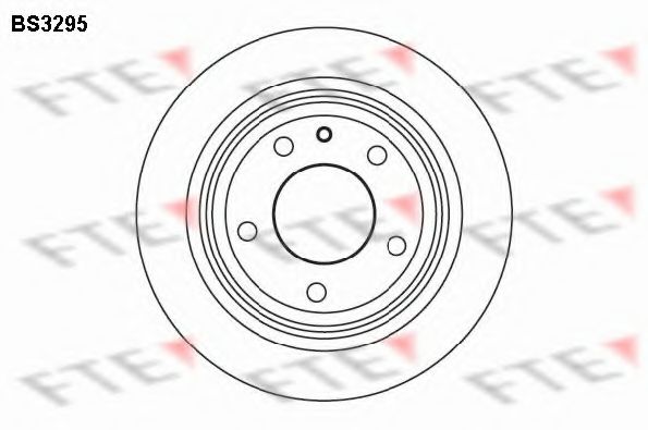 FTE - BS3295 - Тормозной диск (Тормозная система)