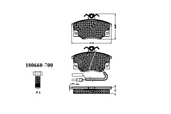 SPIDAN - 30211 - Комплект тормозных колодок, дисковый тормоз