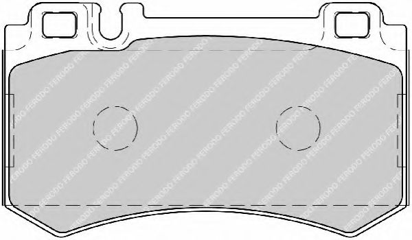 FERODO - FDB1809 - Комплект тормозных колодок, дисковый тормоз (Тормозная система)