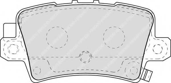 FERODO - FDB1862 - Комплект тормозных колодок, дисковый тормоз (Тормозная система)