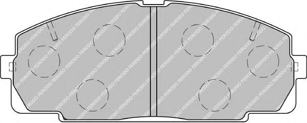 FERODO - FSL1884 - Комплект тормозных колодок, дисковый тормоз (Тормозная система)