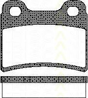 TRISCAN - 8110 16165 - Комплект тормозных колодок, дисковый тормоз (Тормозная система)