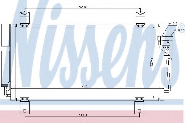 NISSENS - 940032 - Конденсатор, кондиционер (Кондиционер)