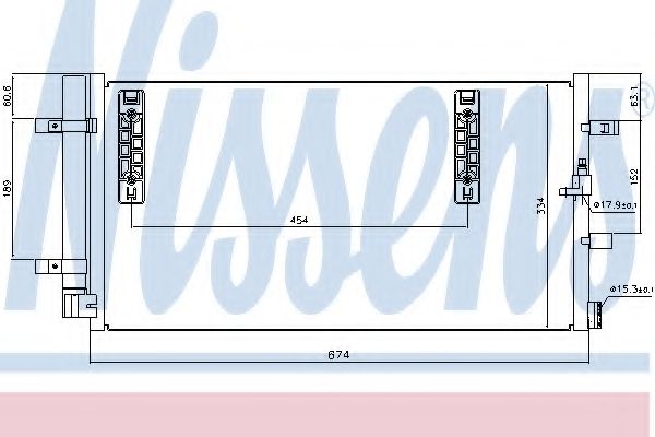 NISSENS - 940042 - Конденсатор, кондиционер (Кондиционер)