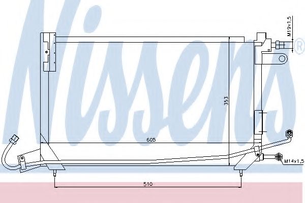 NISSENS - 94147 - Конденсатор, кондиционер (Кондиционер)