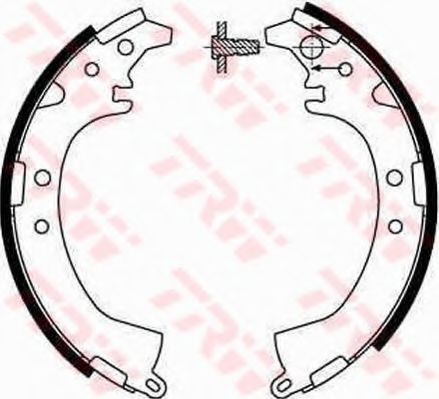 TRW - GS8649 - Комплект тормозных колодок (Тормозная система)