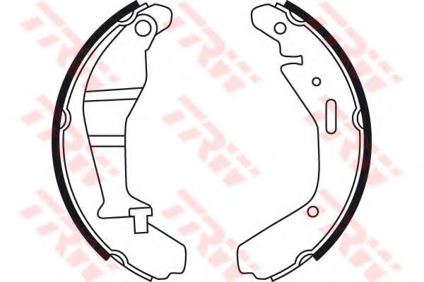 TRW - GS8724 - Комплект тормозных колодок (Тормозная система)
