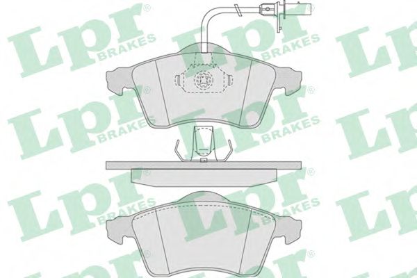 LPR - 05P787 - Комплект тормозных колодок, дисковый тормоз (Тормозная система)
