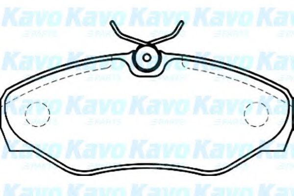 KAVO PARTS - BP-6579 - Комплект тормозных колодок, дисковый тормоз (Тормозная система)