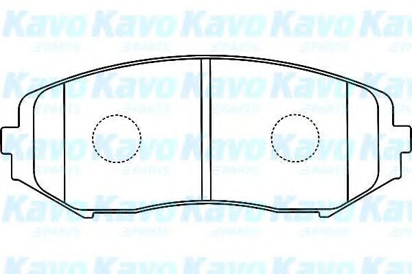 KAVO PARTS - BP-8528 - Комплект тормозных колодок, дисковый тормоз (Тормозная система)