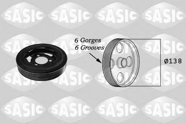 SASIC - 2156025 - Ременный шкив, коленчатый вал (Ременный привод)