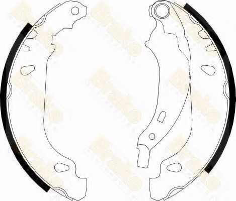 BRAKE ENGINEERING - SH2548 - Комплект тормозных колодок (Тормозная система)