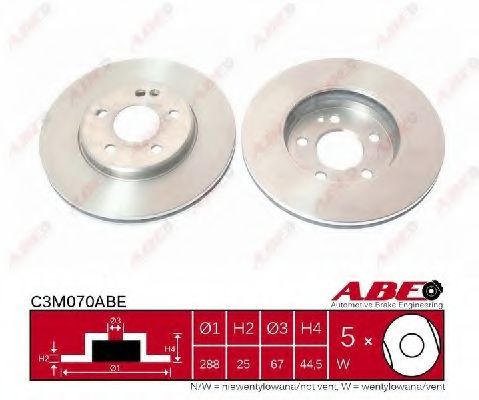 ABE - C3M070ABE - Тормозной диск (Тормозная система)